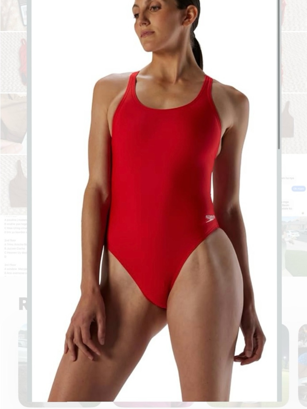 New Speedo women 28/6  Swimsuit One Piece Prolt Super Pro Solid Adult